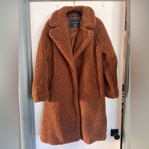 Lucky Brand Brown Sherpa Teddy Jacket